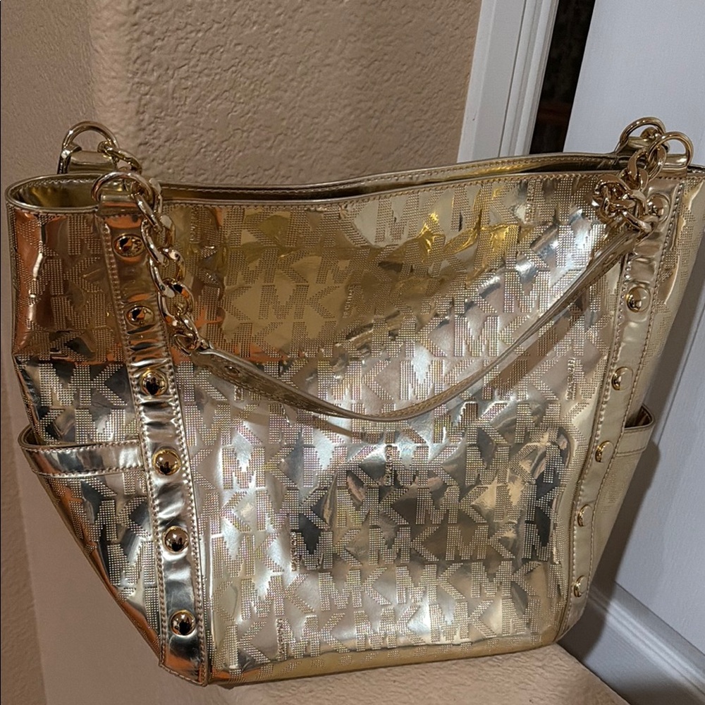 Michael Kors Metallic Gold Shoulder Bag